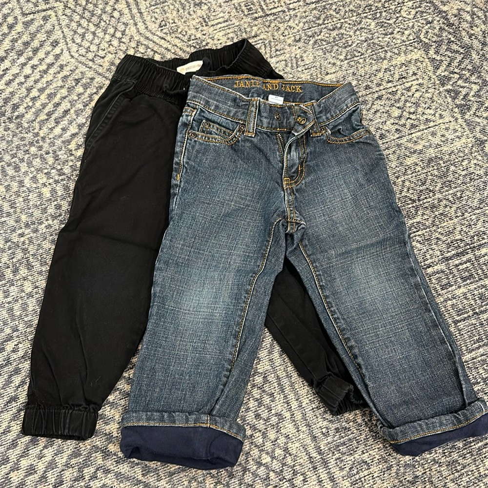 Bundle Janie and Jack Jean and Tucker and Tate joggers 2t